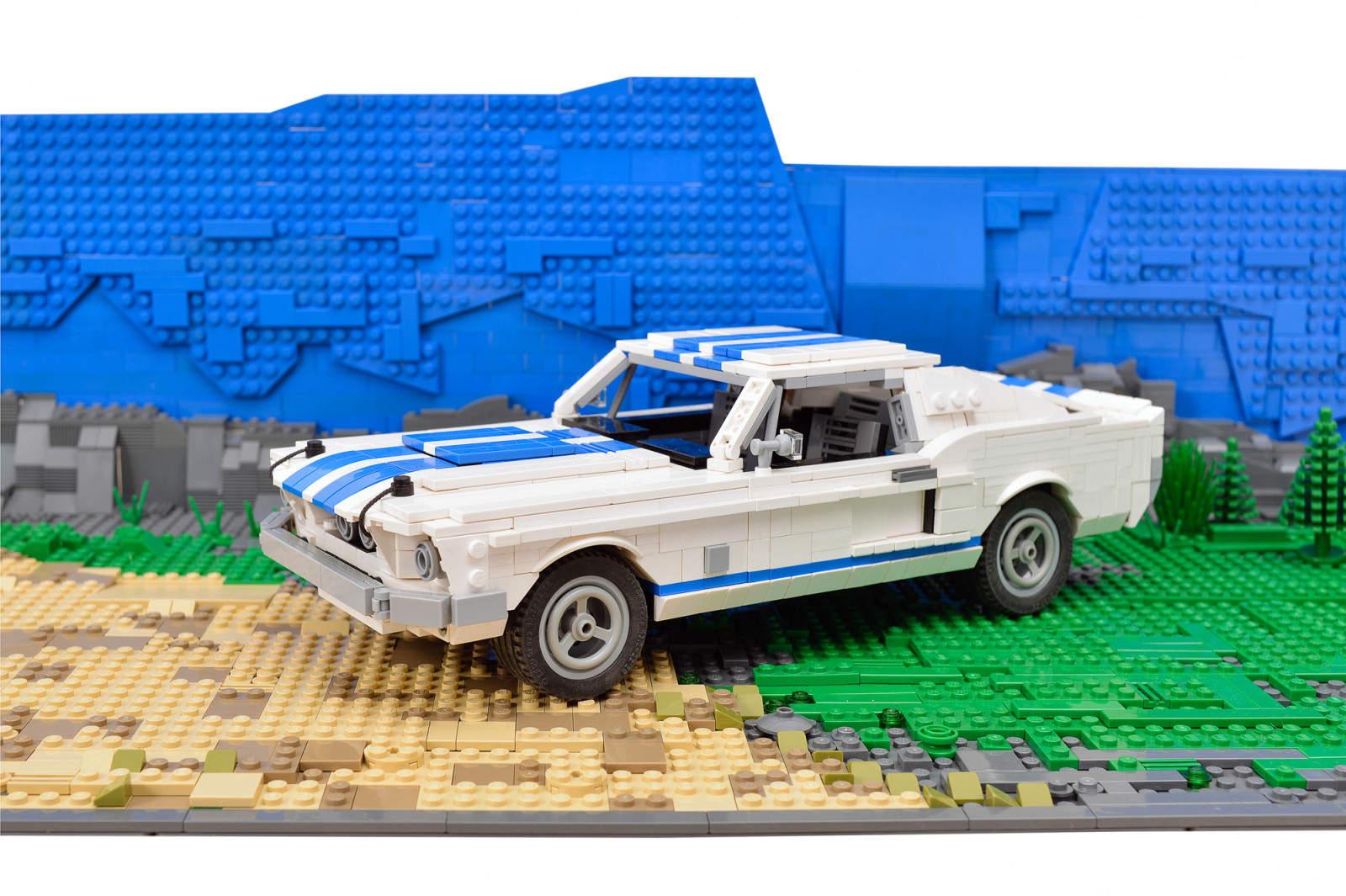 bianca, modello, auto, veicolo, mattoni, macchina fotografica, blu, LEGO, Nikon, Giocattolo, Guado, macchina, modellino in scala, strisce, 35MM, scala, GT500, 1967, 2014, Mustang, dslr, energia, auto, ps, muscolo, moc, AFOL, design automobilistico, esterno automobilistico, modello di auto, auto di famiglia, veicolo a motore, legocar, latlug, play vehicle