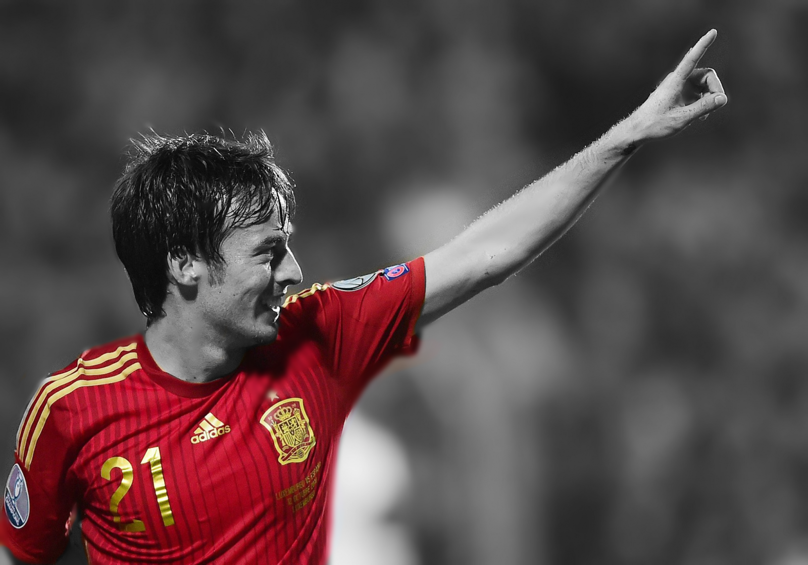 David Silva, fotbalisté, selektivní barevné, fotbal, muži, sport