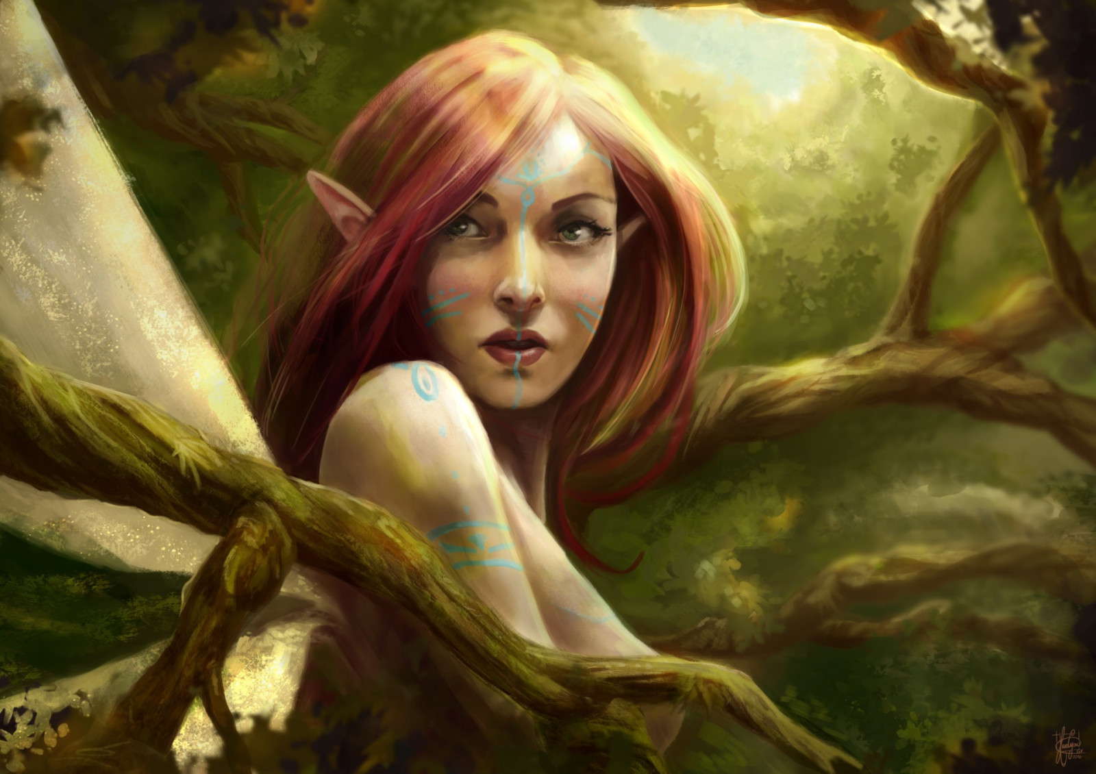 จิตรกรรม, ศิลปะจินตนาการ, สาวแฟนตาซี, อะนิเมะ, นางฟ้า, ตำนาน, นางฟ้า, ตัวละคร, นักรบหญิง, สิ่งมีชีวิตที่เป็นตำนาน