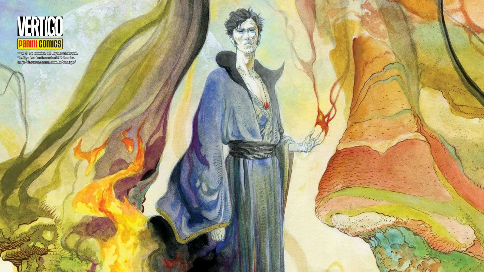 tegning, maleri, illustration, Sandman, Morpheus, Neil Gaiman, Sandman Overture, KUNST, skitse, moderne kunst, akrylmaling, impressionistiske