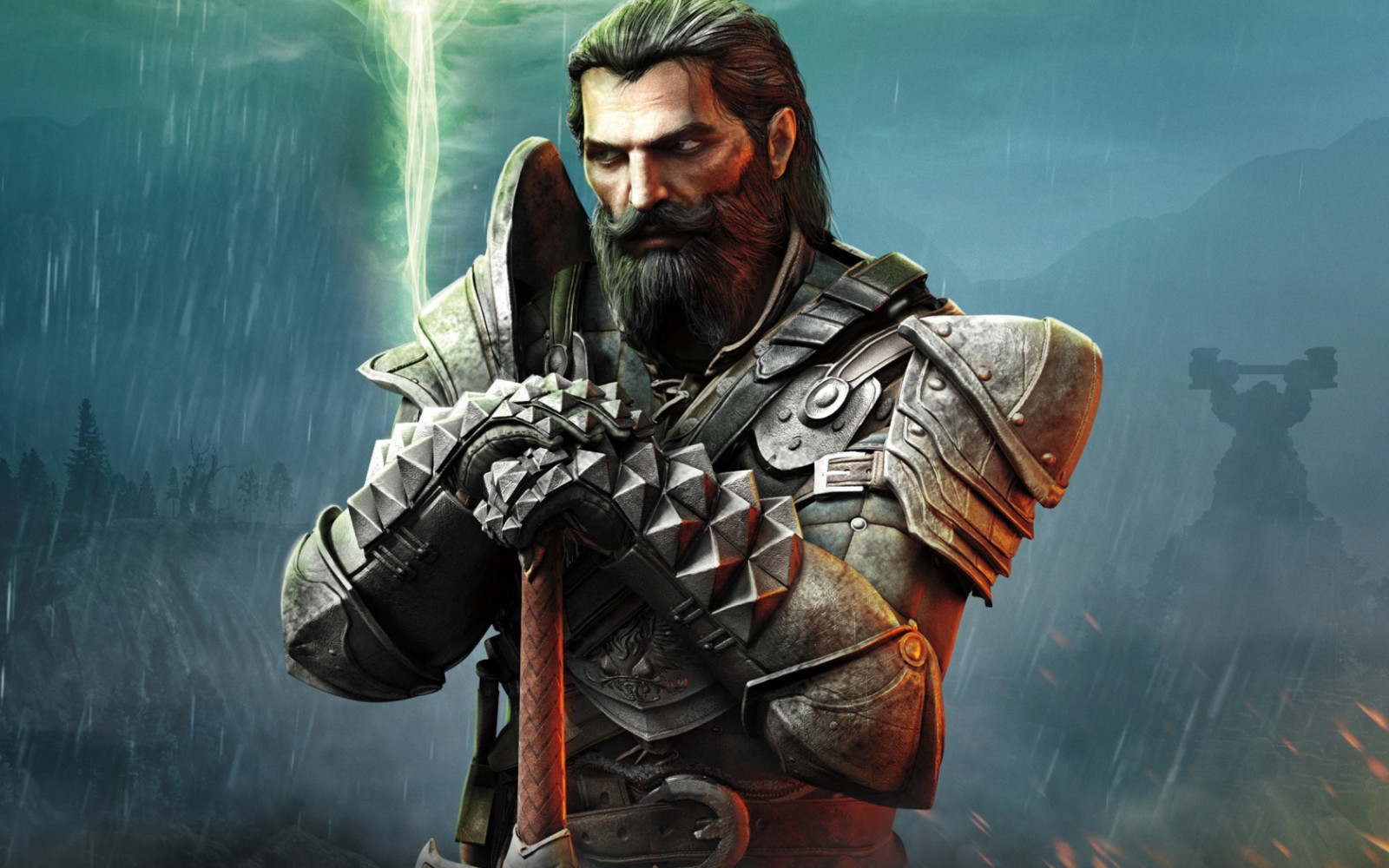 voják, meč, Osoba, Dragon Age Inquisition, UMĚNÍ, Snímek obrazovky, počítač tapeta, pc hry, akční film, žoldák, profese, spolupracovník