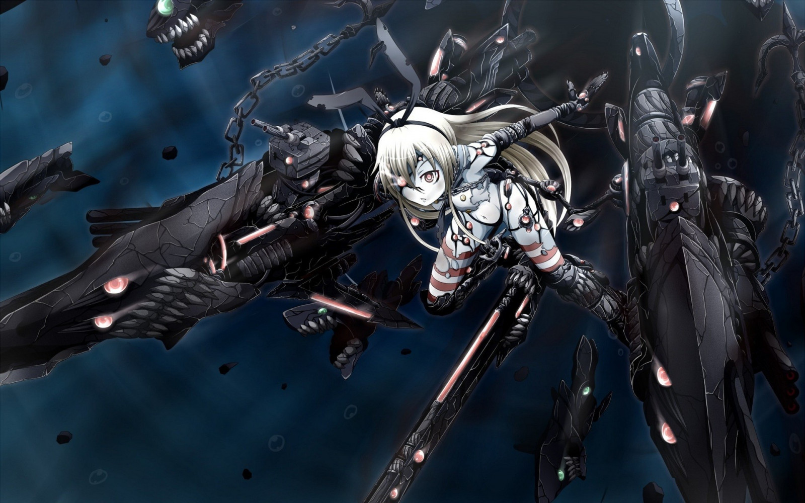 anime, Kantai Collection, Shimakaze Kancolle, Rensouhou chan, Ha Class Destroyer, tma, Snímek obrazovky, mecha, počítač tapeta, fiktivní postava