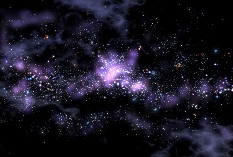 galassia, spazio, nebulosa, atmosfera, universo, cielo