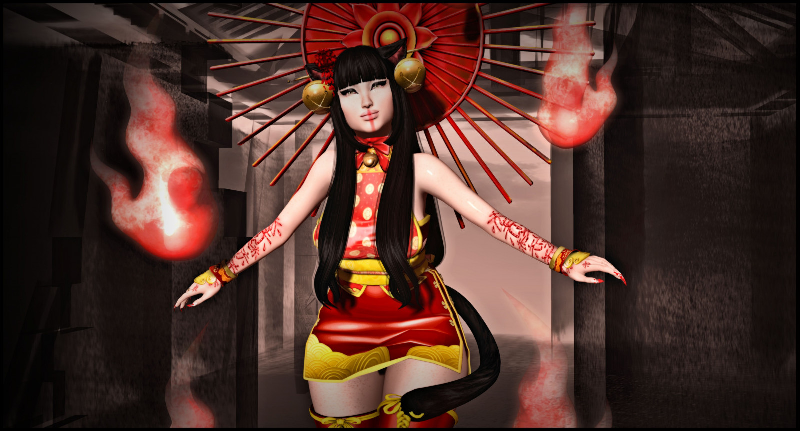 Čína, asijský, fotografování, oheň, móda, Chaos, Poseidon, žena, ženský, sexy, fáze, bojovník, SL, inworld, druhý život, blog, TSG, catwa, glamaffair, vyvstat, hentaifair, fantasygachacarnival, cx, ayashi, Warpaint, zombiesuicide, Snímek obrazovky, navěky, sanarae, Číla, naminoke, puki, hudební divadlo, performance, anachron, Andika, TWC, burnedhouse, kotolier