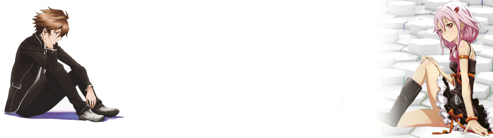 anime, Anime piger, forår, Guilty Crown, Yuzuriha Inori, Ouma Shuu, tøj, fodtøj, mode design