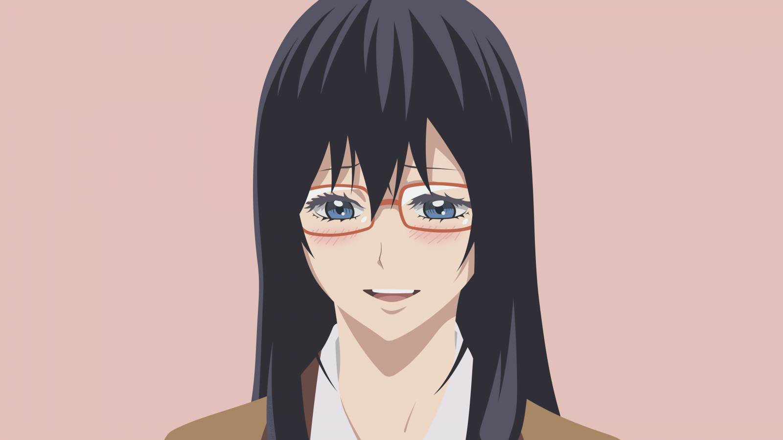 Wallpaper Ballroom e Youkoso, Hanaoka Shizuku, minimalism, simple