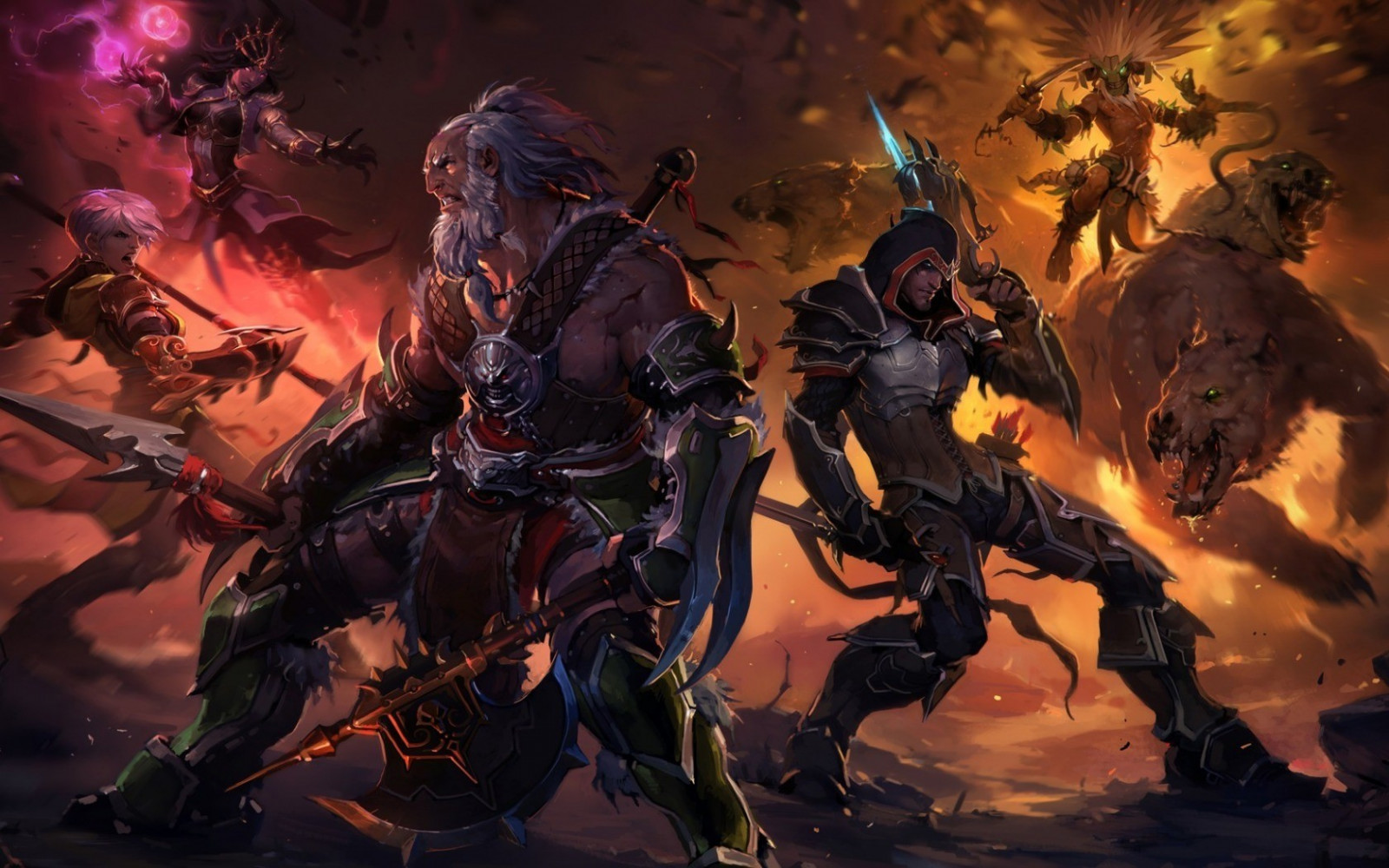 digitální umění, videohry, fantasy umění, Diablo, Diablo III, mytologie, Snímek obrazovky, válečný magnát, počítač tapeta, fiktivní postava