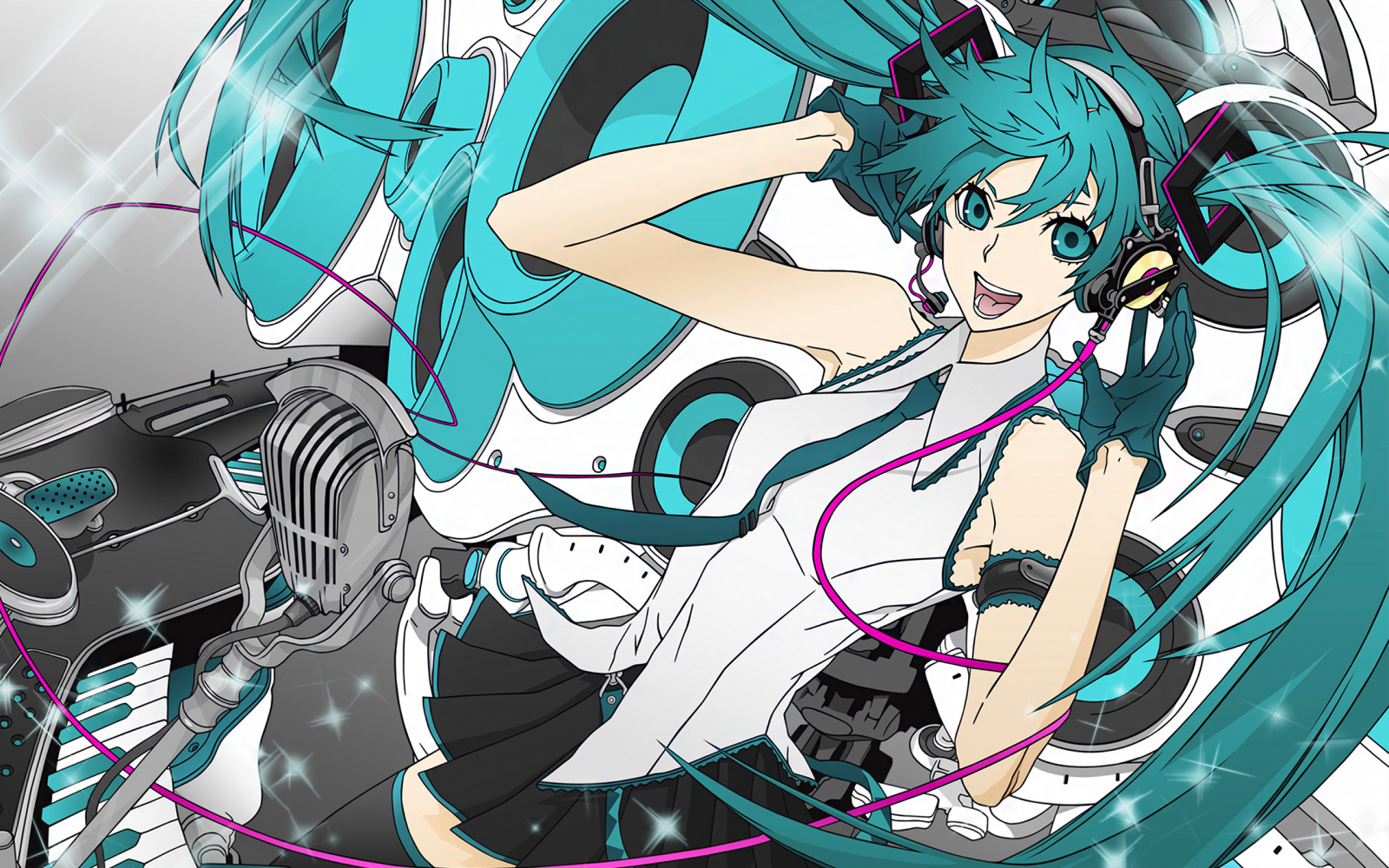 аниме момичета, аниме, Vocaloid, Hatsune Miku