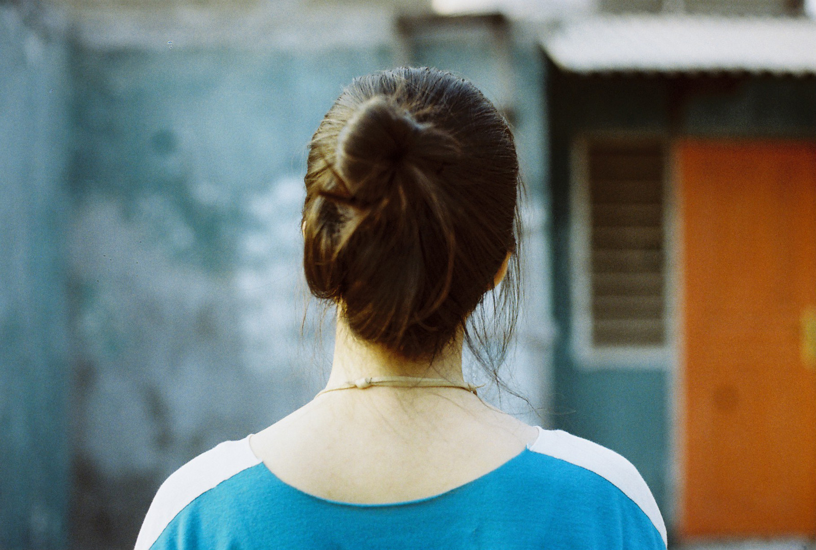 Wallpaper film, girl, 35MM, 50mm, back, Nikon, Kodak, 200, nikonfm10, serie, colorplus, unaji
