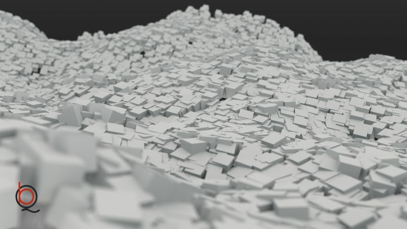 abstraktní, černobílý, minimalismus, sníh, krychle, led abstraktní, černobílý, minimalismus, sníh, krychle, led