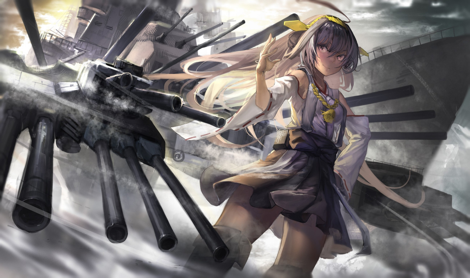 anime, Kantai Collection, Kongou KanColle, Snímek obrazovky, mecha