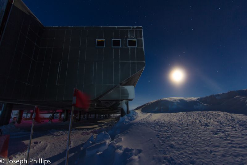nebe, atmosféra, noc, sníh, zima, pohoří
