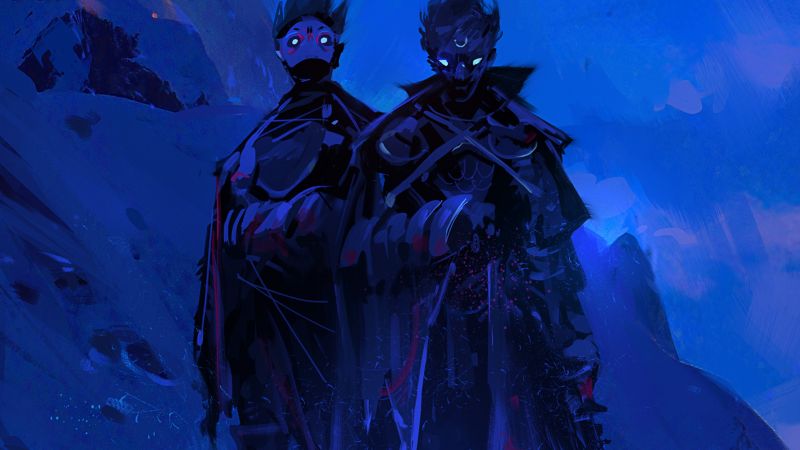 ilustrace, anime, modrý, Monstercat, Snímek obrazovky, počítač tapeta ilustrace, anime, modrý, Monstercat, Snímek obrazovky, počítač tapeta