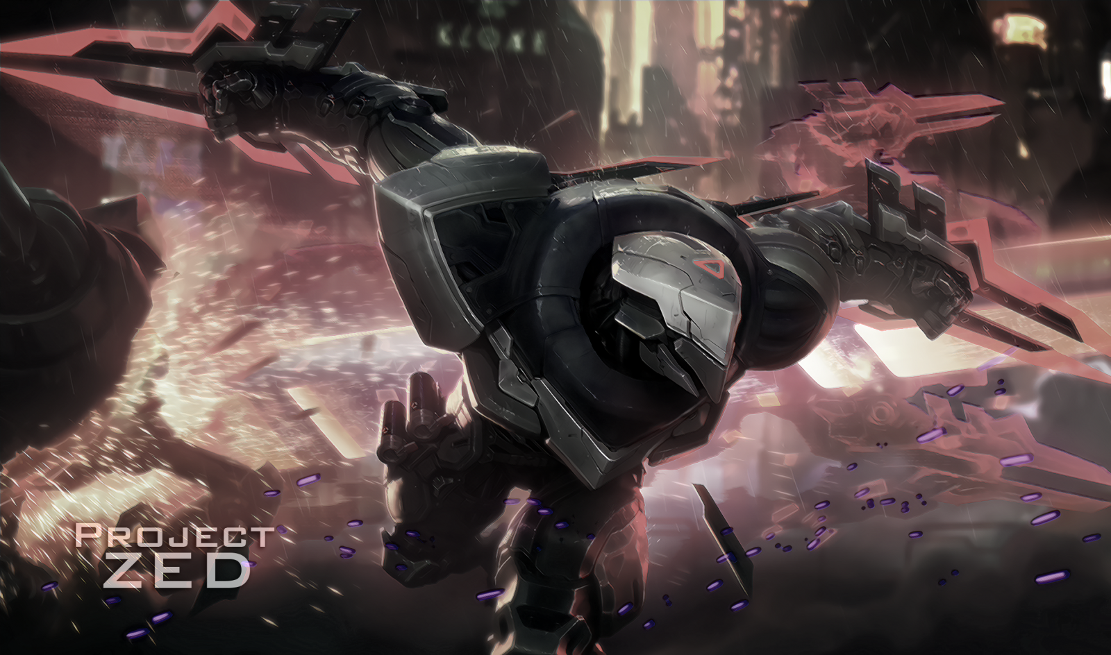 anime, League of Legends, Summoner je Rift, Zed League of Legends, stroj, projekt Skin, Snímek obrazovky, mecha, počítač tapeta, zvláštní efekty, pc hry