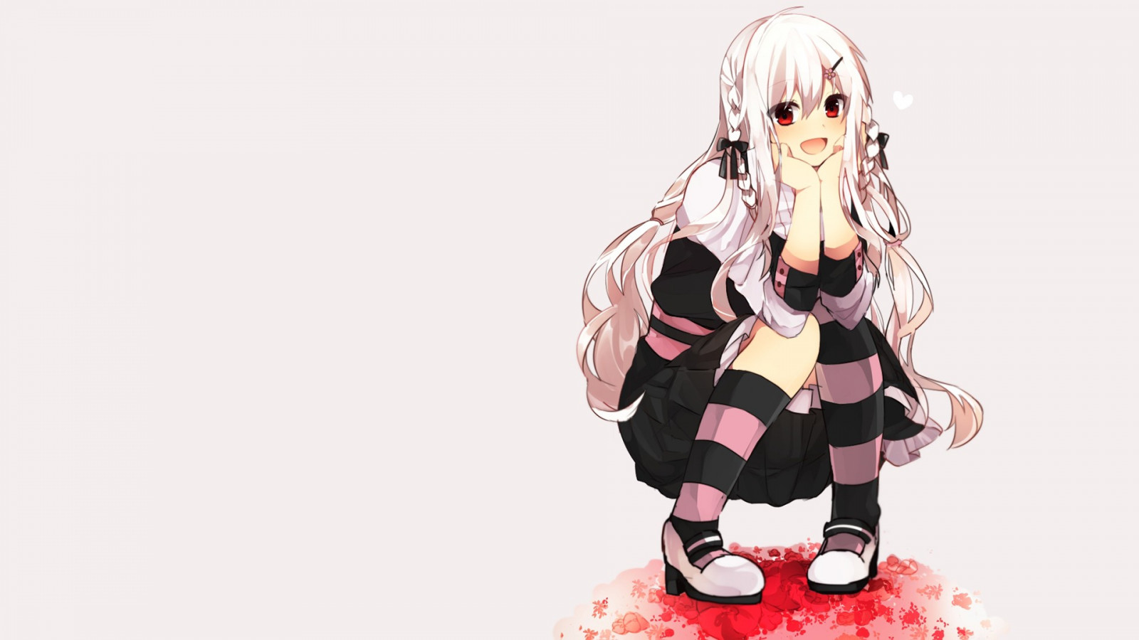 illustrazione, anime, anime girls, cartone animato, occhi rossi, rosa, kagerou Progetto, Kozakura Mary, figurina