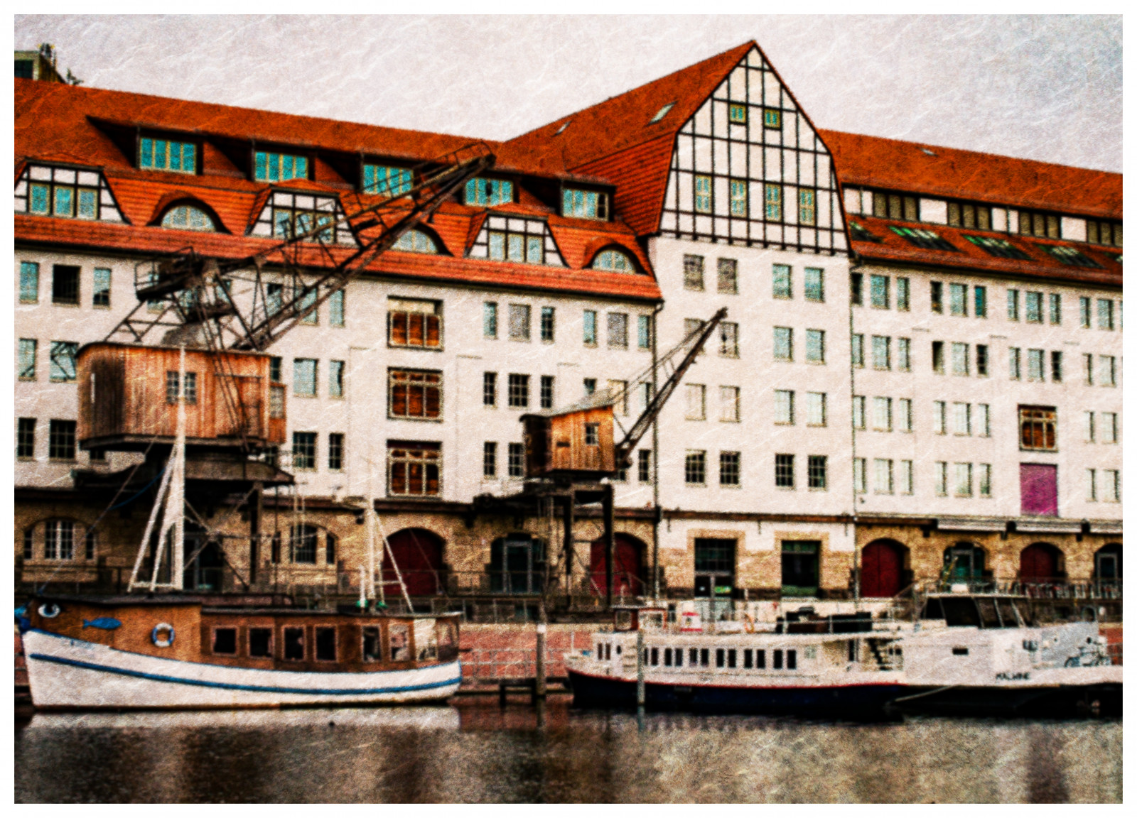 Photoshop, město, voda, budova, přístav, Nikon, Berlín, Lightroom, deutschland, plavidlo, Schiff, bota, 1855, fasáda, vodní, Hafen, d3300, Schiffe, boote, Tempelhof, tempelhoferhafen, Tempelhofer, Dampfer, st dtereise, stadtbummel, water transportation