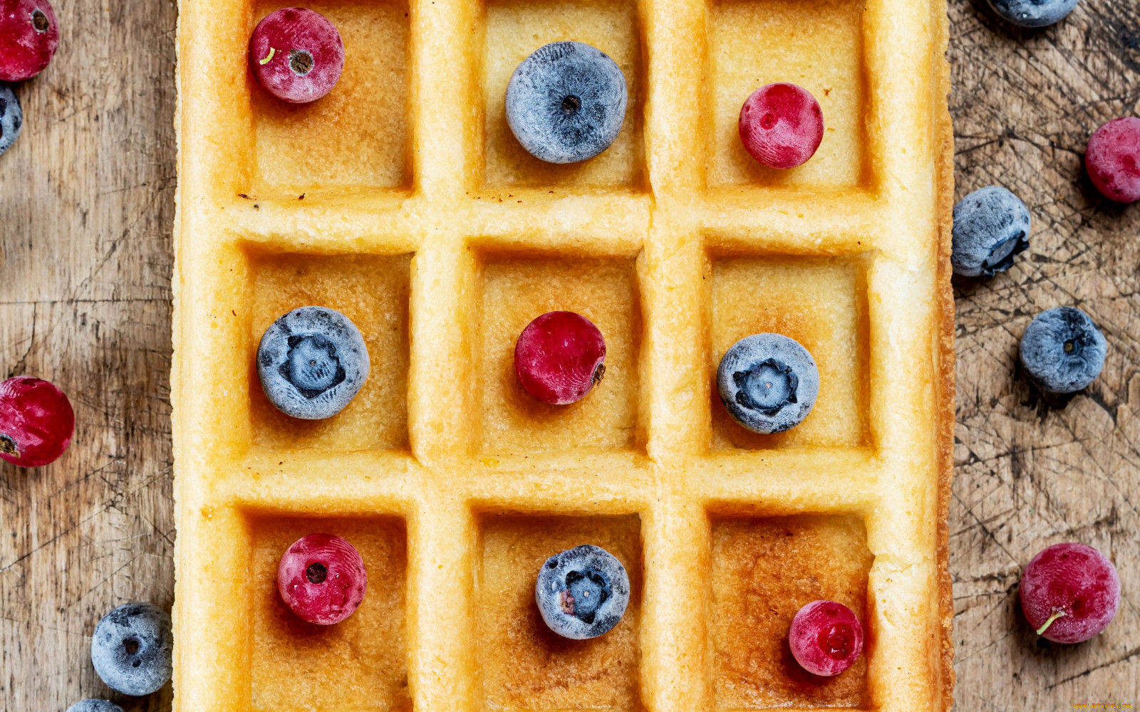 food, sweets, berries, fruit, waffles