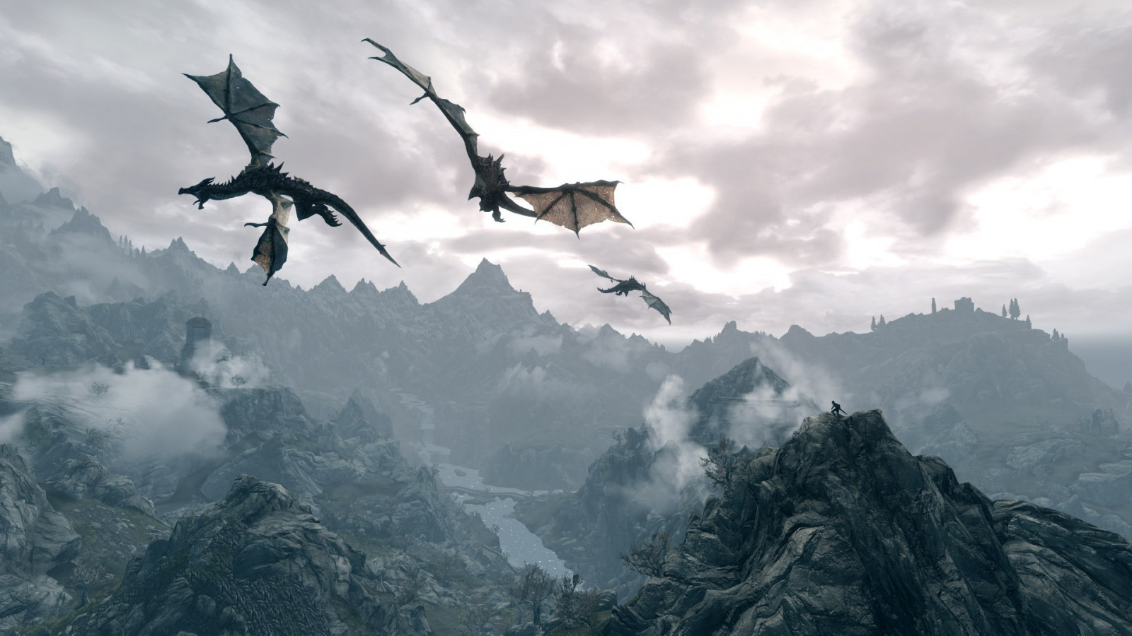 Wallpaper : 1920x1080 px, dragon, The Elder Scrolls V Skyrim 1920x1080 ...