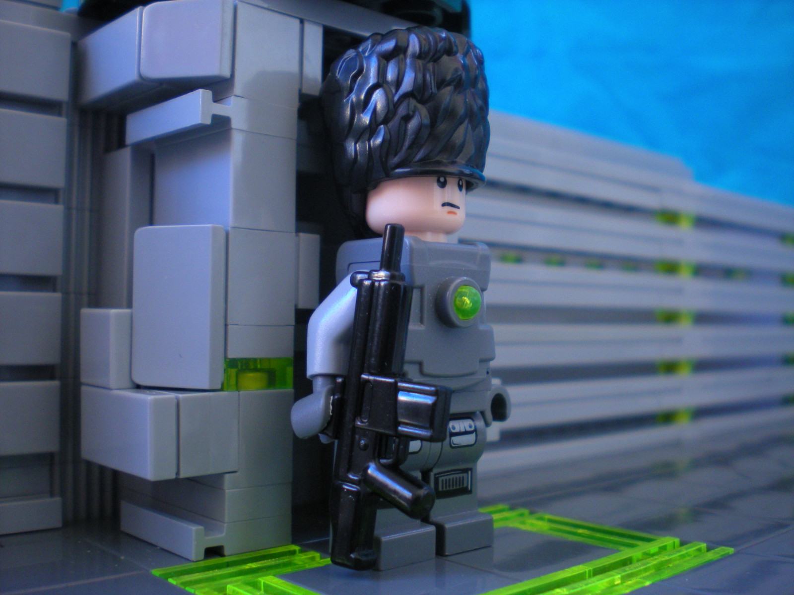 mattone, campo, elettrico, recinto, cancello, vigore, LEGO, Regina, arma, Futuro, Britannico, protezione, Brits, conseguenze, hac, BrickArms