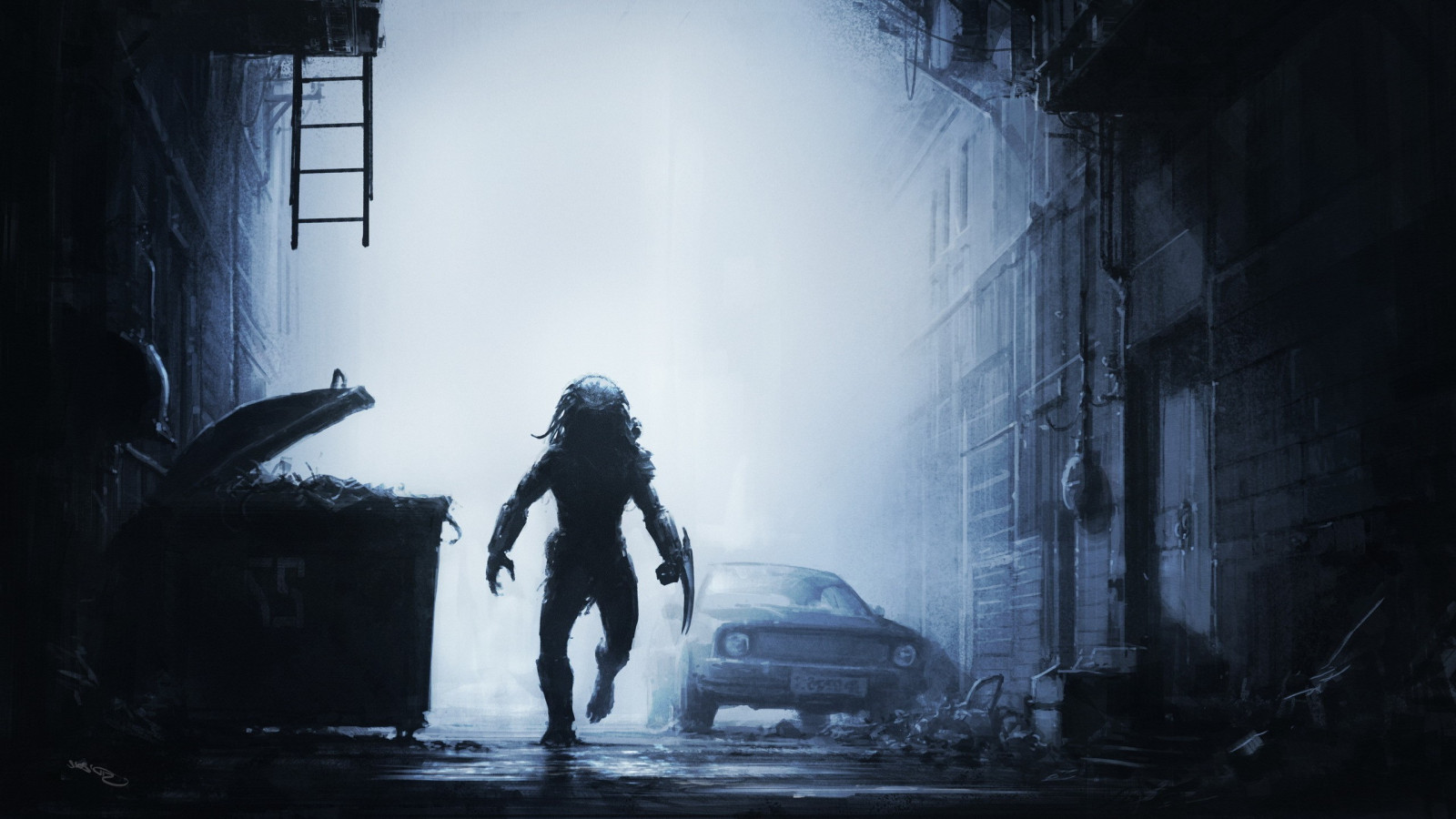 sollys, svart, monokrom, kunstverk, science fiction, Predator film, lett, mørke, skjermbilde, atmosfærisk fenomen, 2559x1440 px