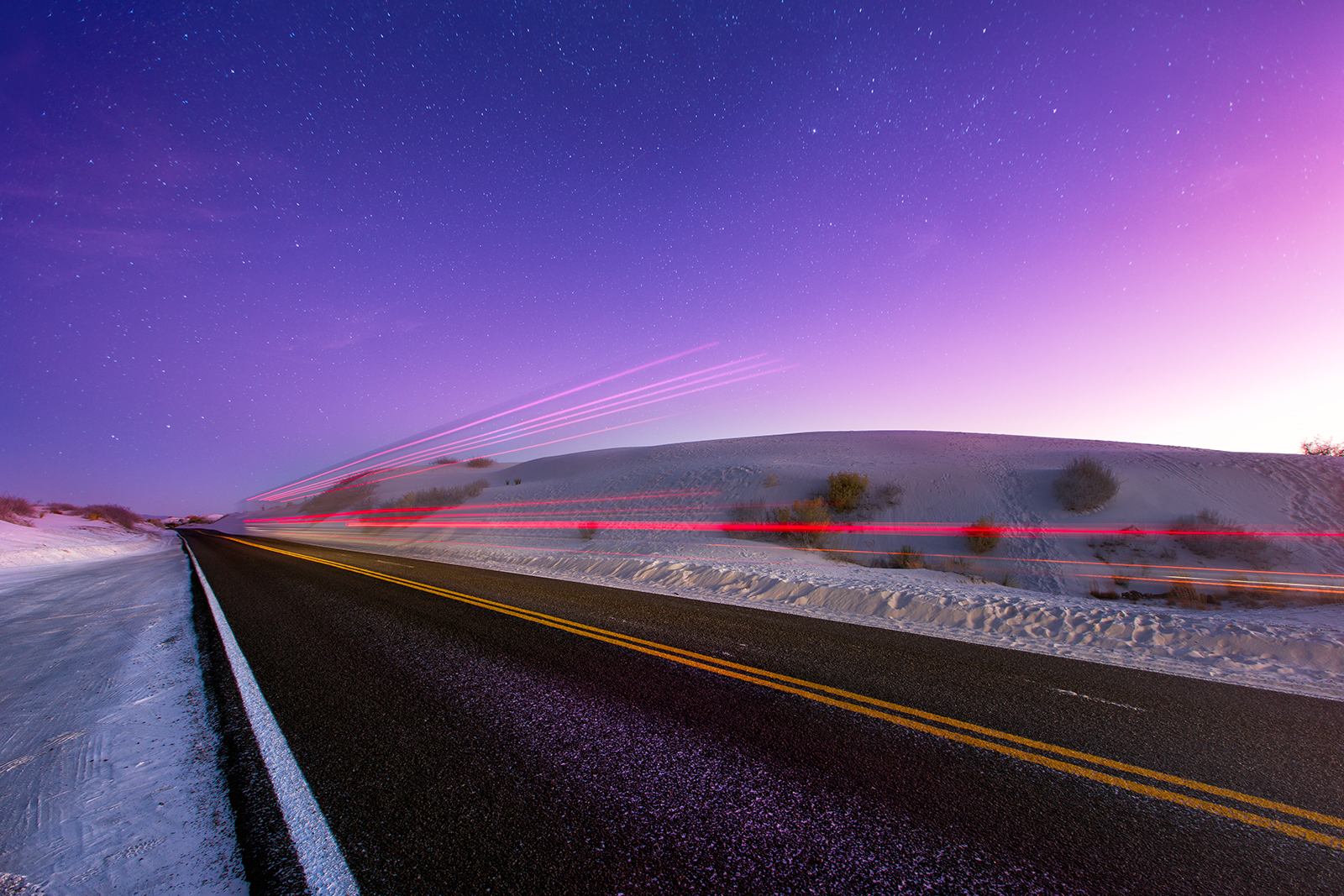 park, světlo, západ slunce, Nové Mexiko, Kánon, hvězdy, písek, Dálnice, Whitesands, duny, stezka, národní, nm, sádra, 5D3