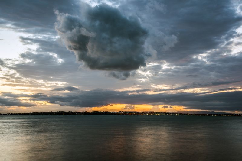 sky, cloud, horizon, water, sea, reflection sky, cloud, horizon, water, sea, reflection