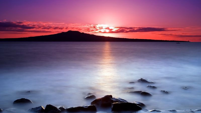 sunlight, sunset, sea, bay, shore, reflection sunlight, sunset, sea, bay, shore, reflection