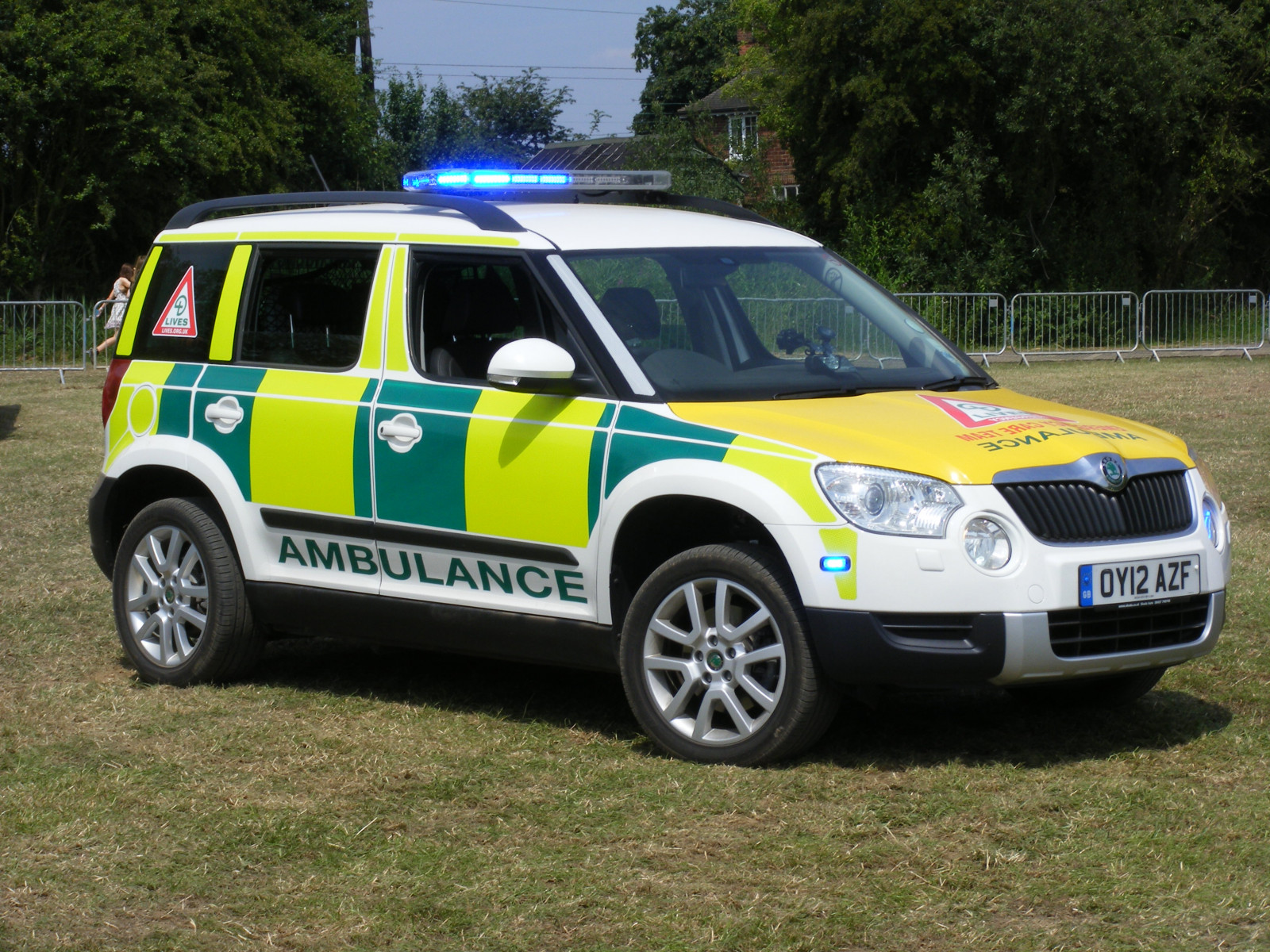 park, Spojené království, Anglie, Zachránit, den, Británie, sjednocený, země, skvělý, Severní, jezírka, červenec, sobota, První, 7, Království, záchranná služba, lincolnshire, vedený, vozidla, gb, vozidlo, servis, životy, 12, nouzový, Yeti, služby, battenburg, Skoda, Šíle, 2014, rampa, odpovídač, azf, oy12