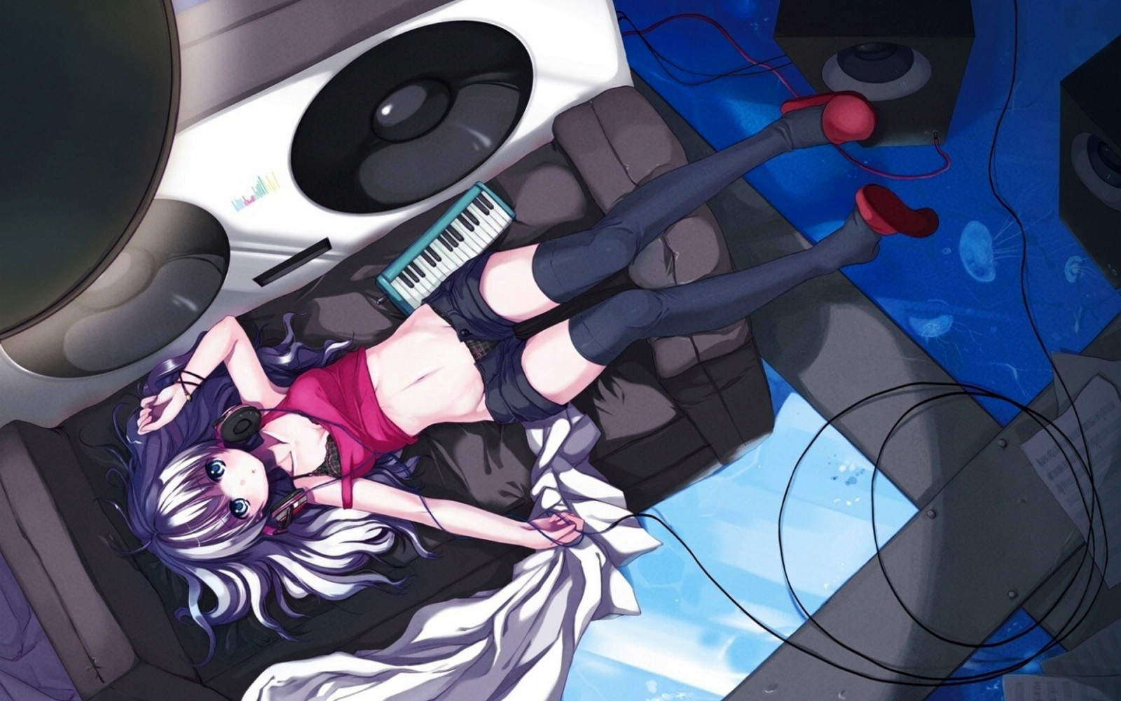 anime, anime girls, Calze, personaggi originali, i fumetti, immagine dello schermo, mecha, mangaka