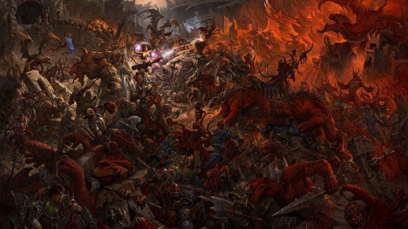 war, battle, Warhammer, screenshot, 1920x1080 px, Formation war, battle, Warhammer, screenshot, 1920x1080 px, Formation