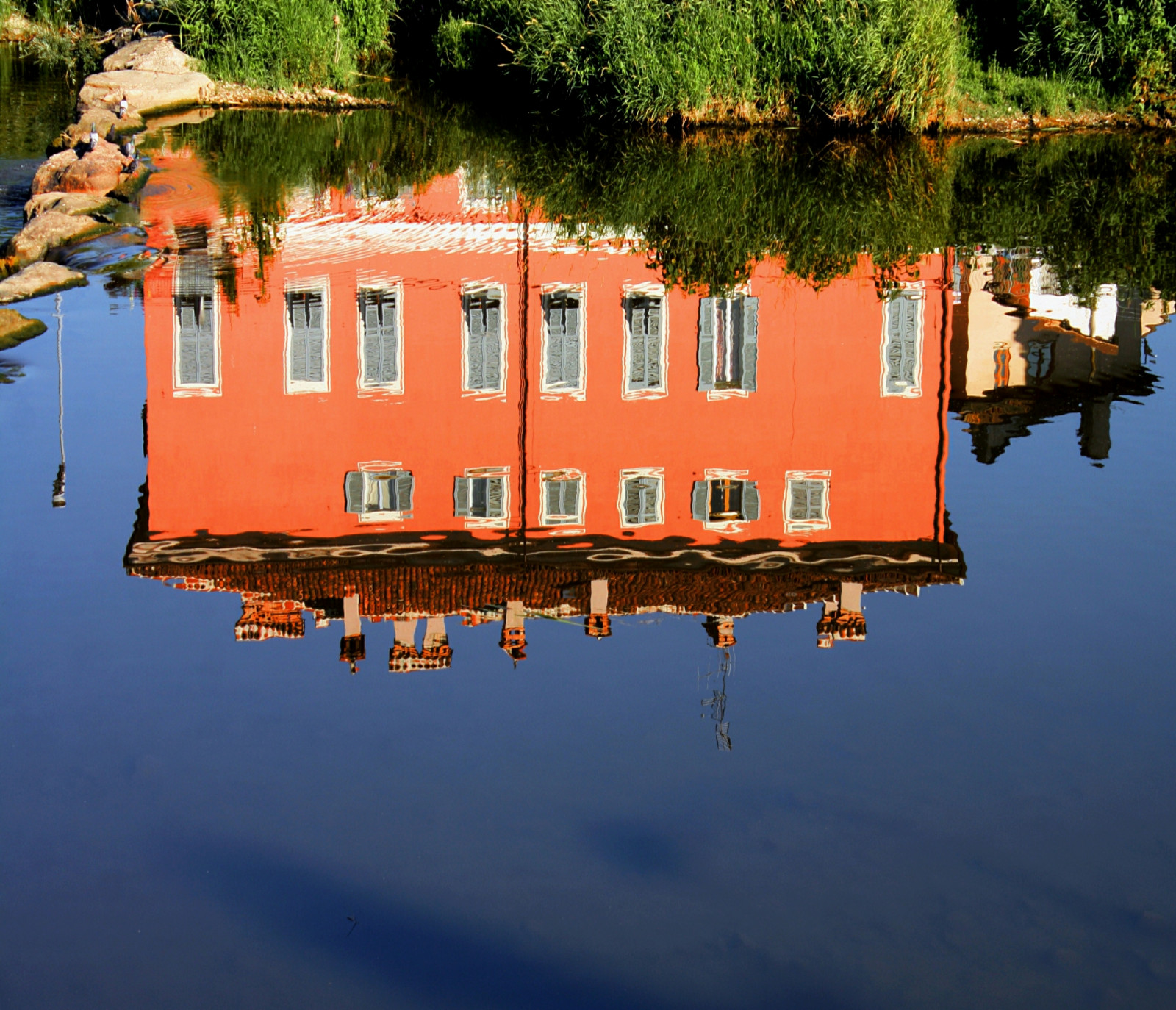 loď, moře, voda, budova, odraz, vozidlo, Dům, řeka, kanál, 2012, acqua, casa, fiume, riflesso, vodní, cairomontenotte