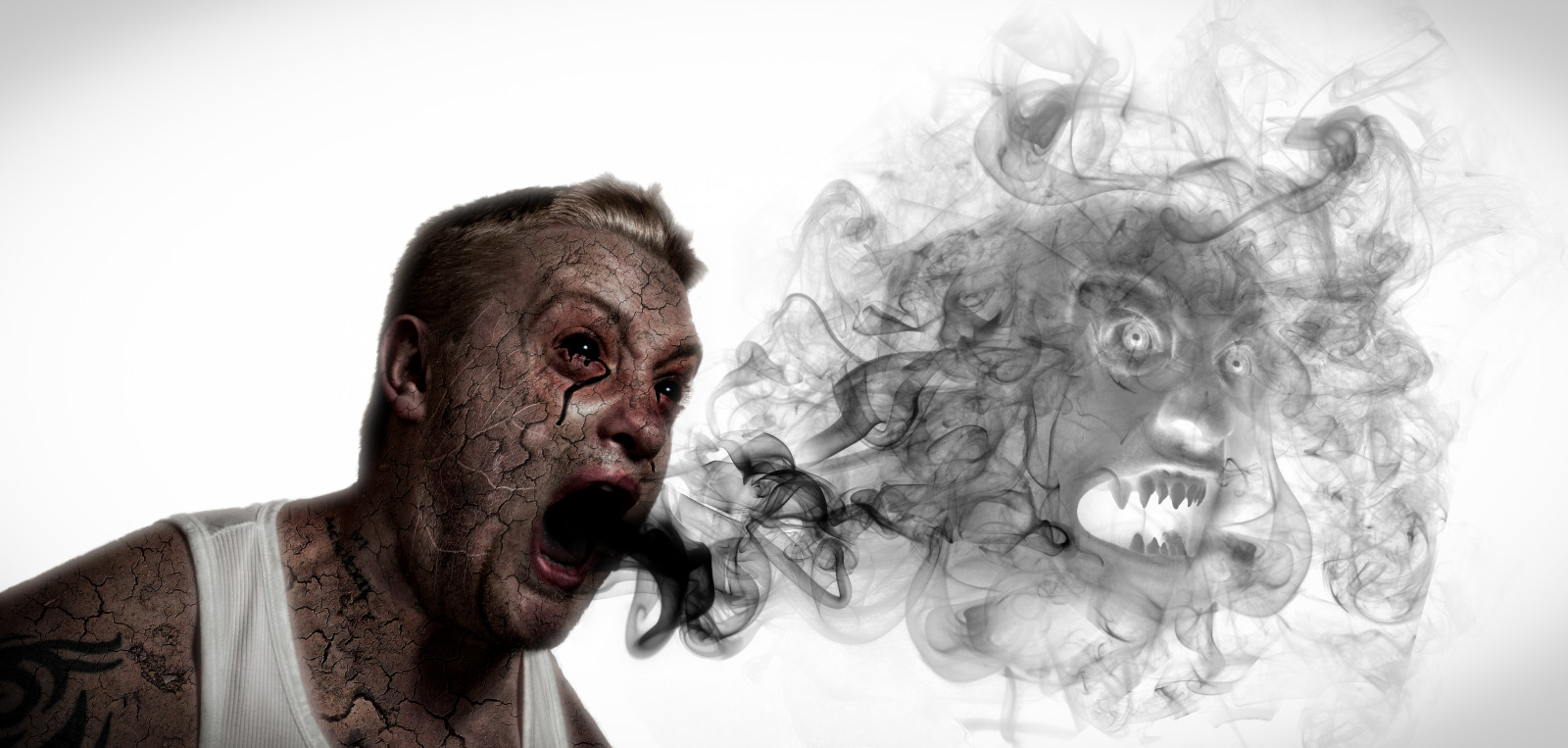 člověk, human behavior, orgán, Černý a bílý, živá mrtvola, portrét