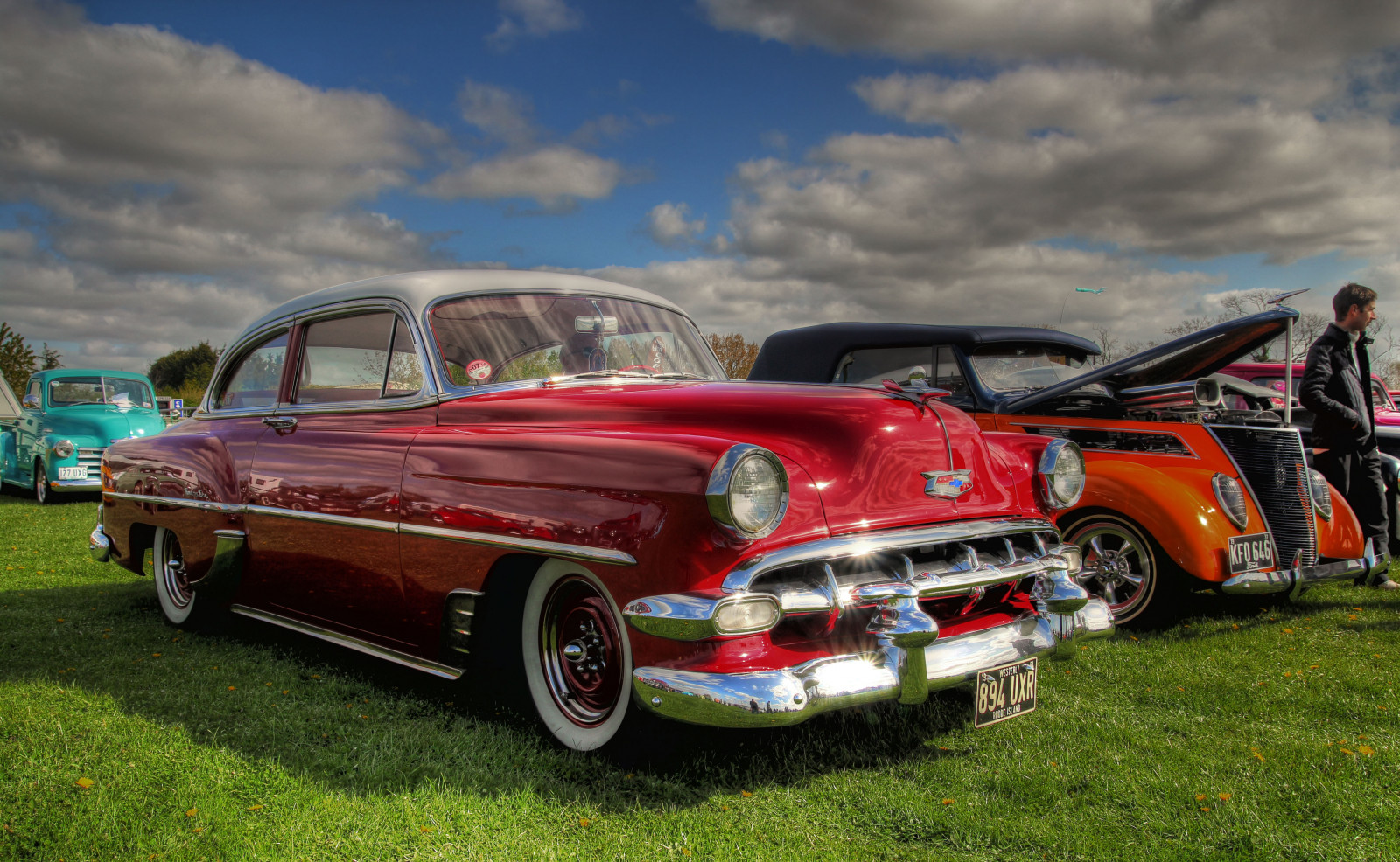 Photoshop, รถ, HDR, รถโบราณ, รถคลาสสิก, เชฟโรเลต, Chevy, รถที่กำหนดเอง, tonemapping, รถ, classiccar, คลาสสิก, canoneos600d, cmwd, photomatix, ช่วงไดนามิกสูง, tonemapped, cmwdred, การออกแบบยานยนต์, ภายนอกยานยนต์, ยานยนต์, รถโบราณ, handheldhdr, belair, Chevybelair, americana, รถขนาดเต็ม, classiccarshow, 54 ช.ม., powerglide, americanclassiccar, ปีพ. ศ. 1954, stonhambarnsspringbreak