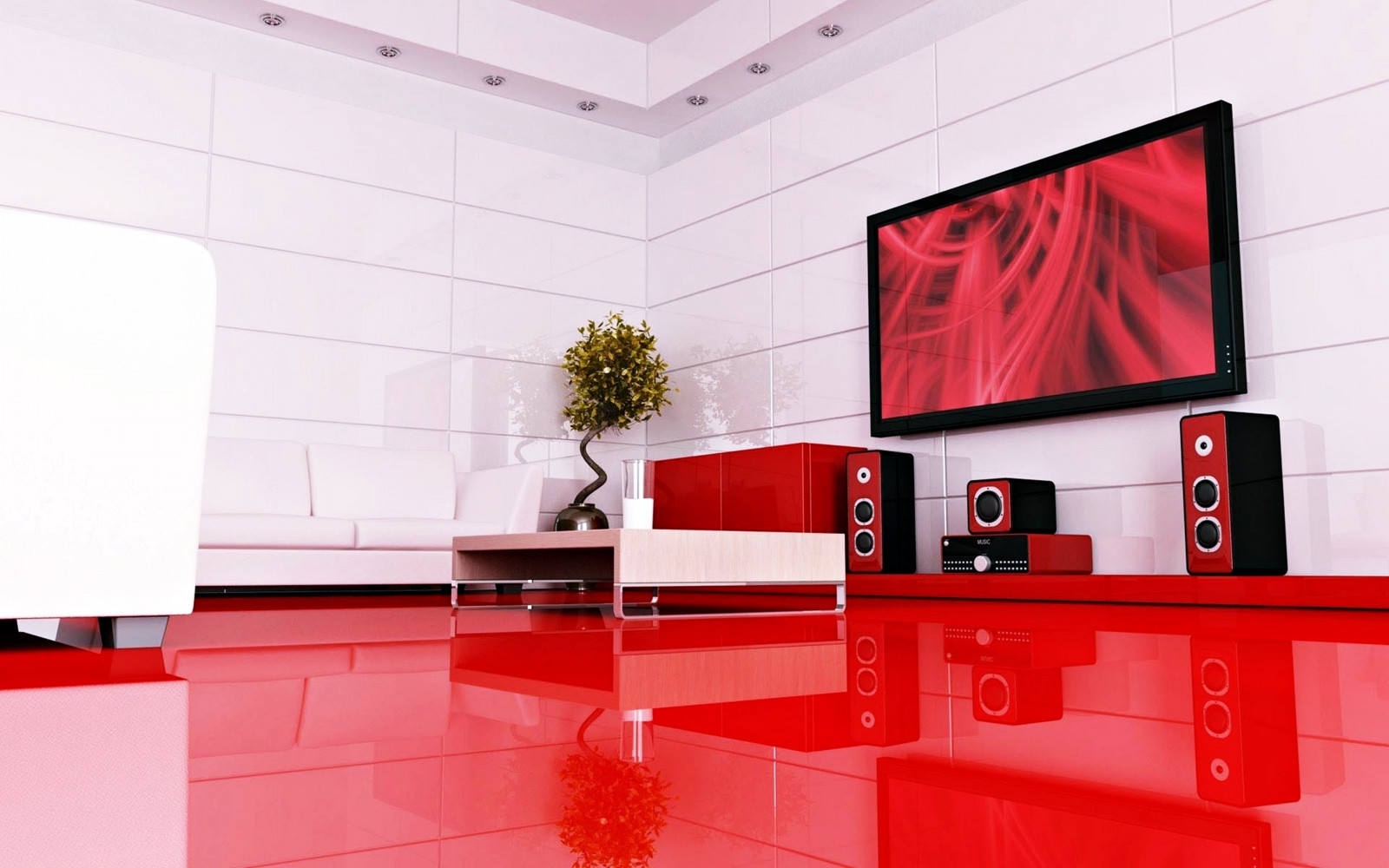 3840x2400 px, pohodlí, záclony, rodina, móda, nábytek, zahrada, štěstí, domů, interiér, krajina, život, živobytí, luxus, model, nachový, Červené, relaxace, pokoj, místnost, technika, vila, manželka