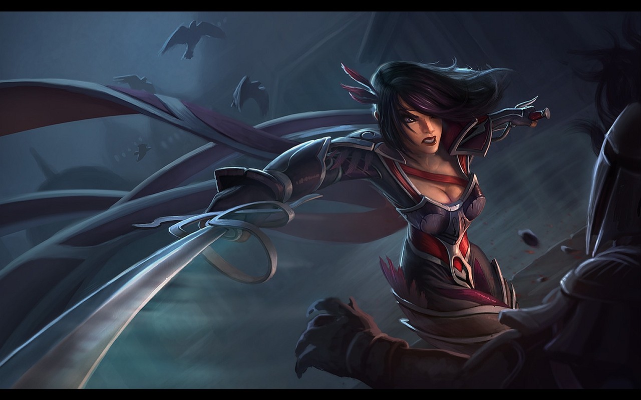 anime, League of Legends, bojovník, tma, Snímek obrazovky, počítač tapeta, fiktivní postava