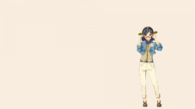 1920x1080 px, anime dívky, brýle, Kantai Collection, minimalismus, videohry 1920x1080 px, anime dívky, brýle, Kantai Collection, minimalismus, videohry