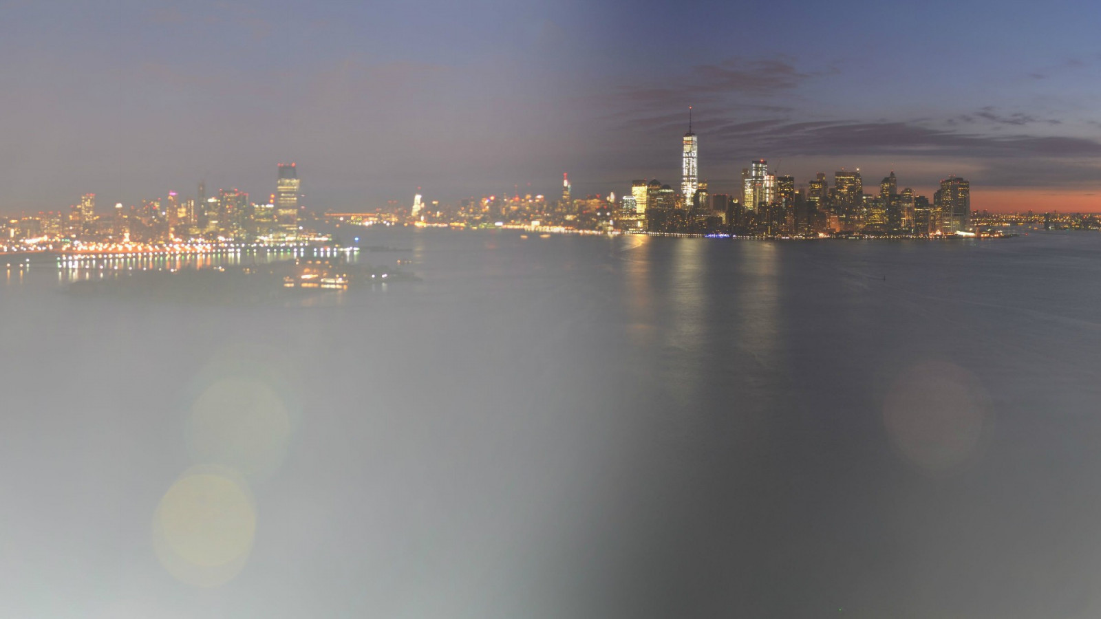 Sfondi luce del sole, città, paesaggio urbano, notte, riflessione, orizzonte, grattacielo