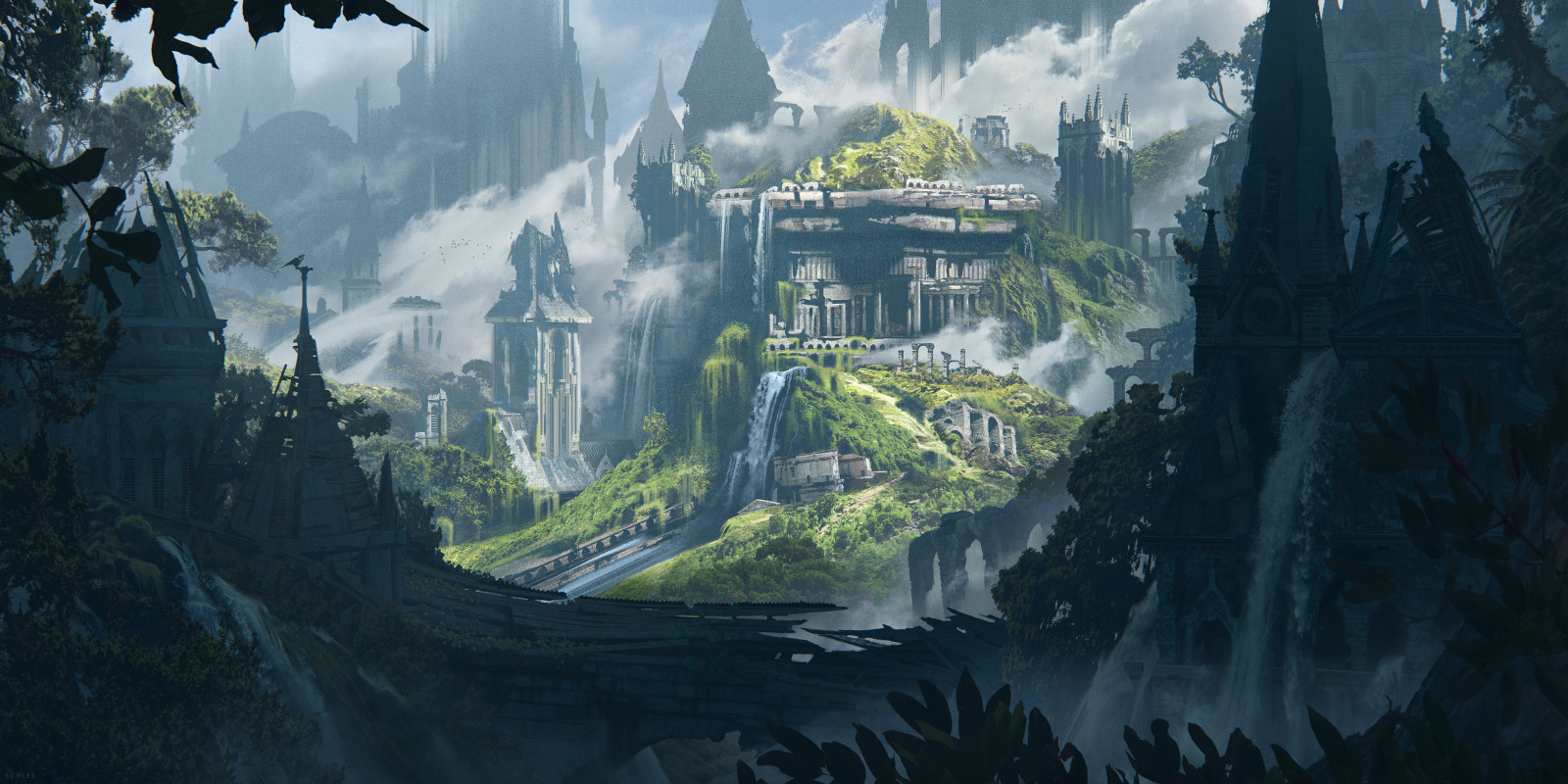 mrak, nebe, svět, hora, Natural landscape, vysočina, voda, biome, Terén, atmosférický jev, vodní tok, krajina, horských reliéf, cg artwork, pohoří, ráno, město, geologický fenomén, malování, stanice hill, masiv, UMĚNÍ, údolí, kopec, ledová landform, akční adventura, divočina, ilustrace, Strategy video game, Skála, Cestovní ruch, hřbet, strom, pc hry, výkres, les, batholith, fiktivní postava, akvarel barvy, sráz, turistická atrakce, vrcholek, visual arts, mlha, Alpy