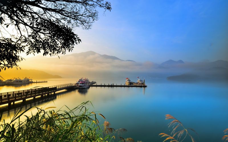 sinar matahari, matahari terbenam, laut, teluk, danau, pemandangan sinar matahari, matahari terbenam, laut, teluk, danau, pemandangan