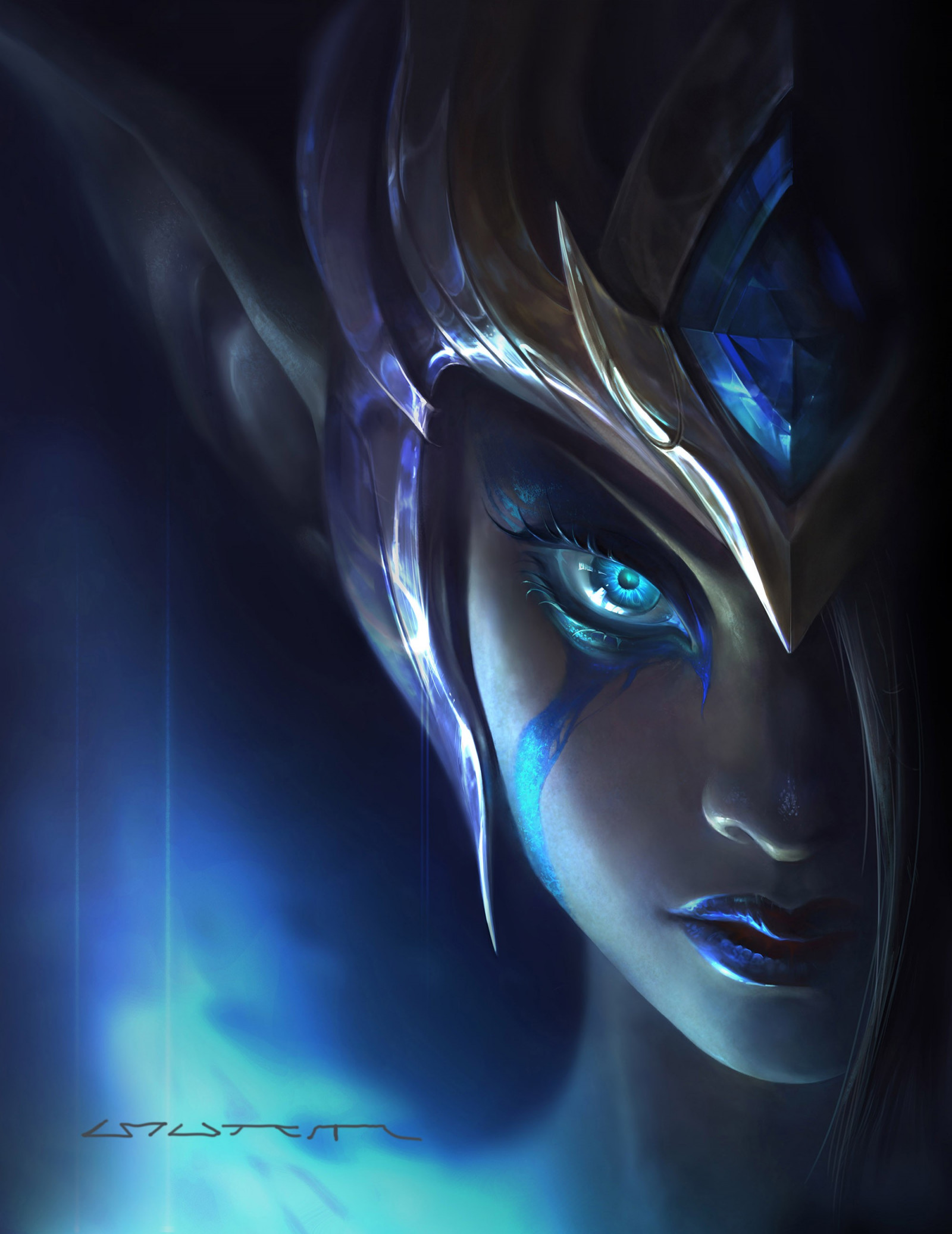 Wallpaper : League of Legends, Morgana League of Legends, blue, vortex ...