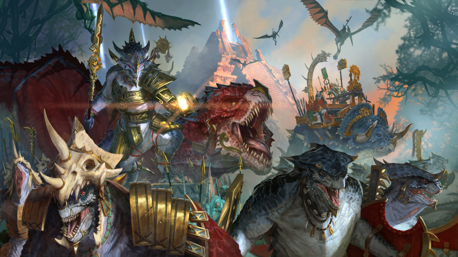 1920x1080 px, Lizardmen, Total War Warhammer II, Warhammer