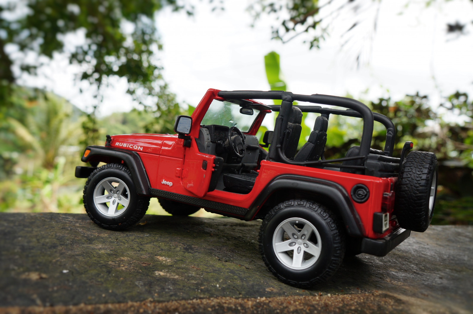 Wallpaper red, scale, car, Toy, model, Jeep, 4x4, Mini, wrangler, rubicon, diecast 5456x3632