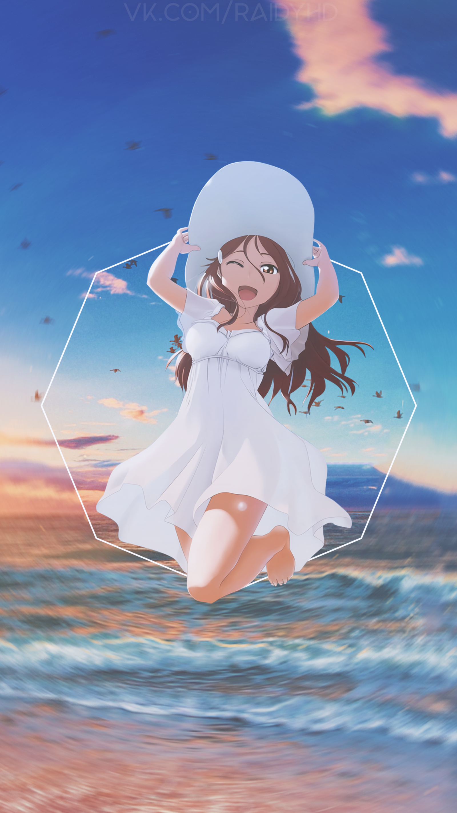 anime dívky, anime, picture in picture