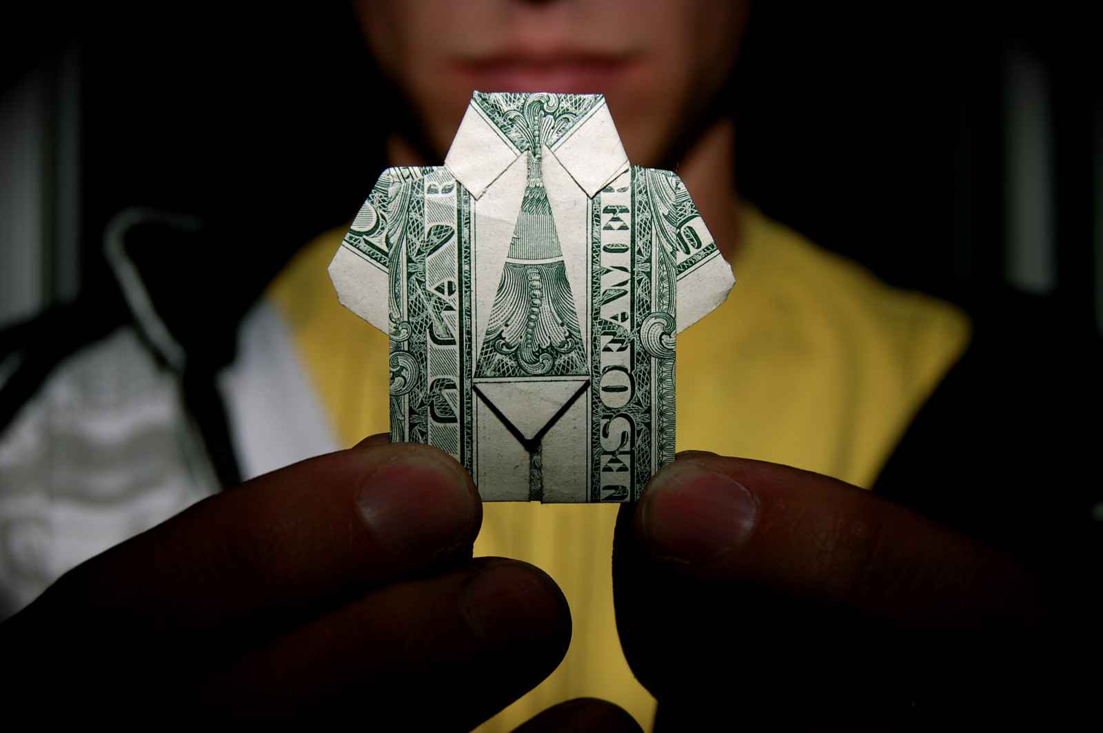 me, camicia, simpatico, mani, divertente, eccezionale, cravatta, Tyler, dollaro, 365, scommessa, Silv, Strobist, Dollaro, Dollargami, Clandrie, Atylersilva