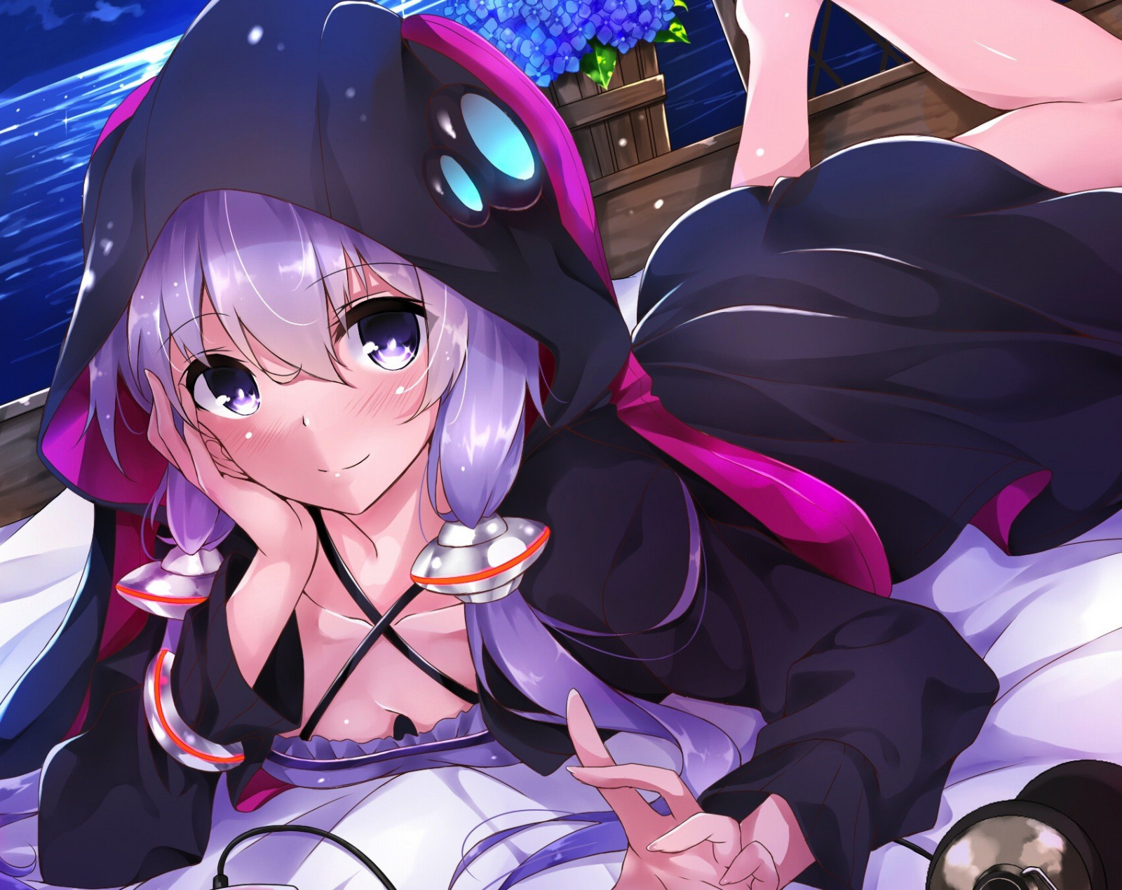 anime, Anime piger, tegneserie, sort hår, Vocaloid, Yuzuki Yukari, skærmbillede, mangaka