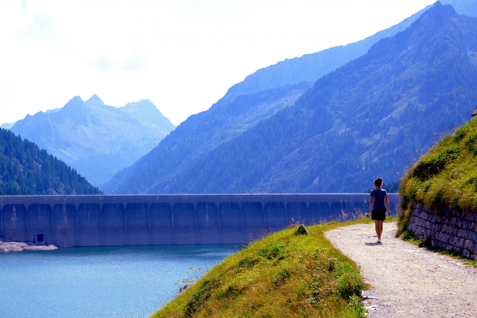 hory, Itálie, jezero, letní, fjord, Nikon, Alpy, majetek, 2012, hora, Italia, lago, nádrž, alpi, trentino, jezero, valle, horských reliéf, landform, geografický rys, pohoří, Fumo, DIGA, Daone, bissina