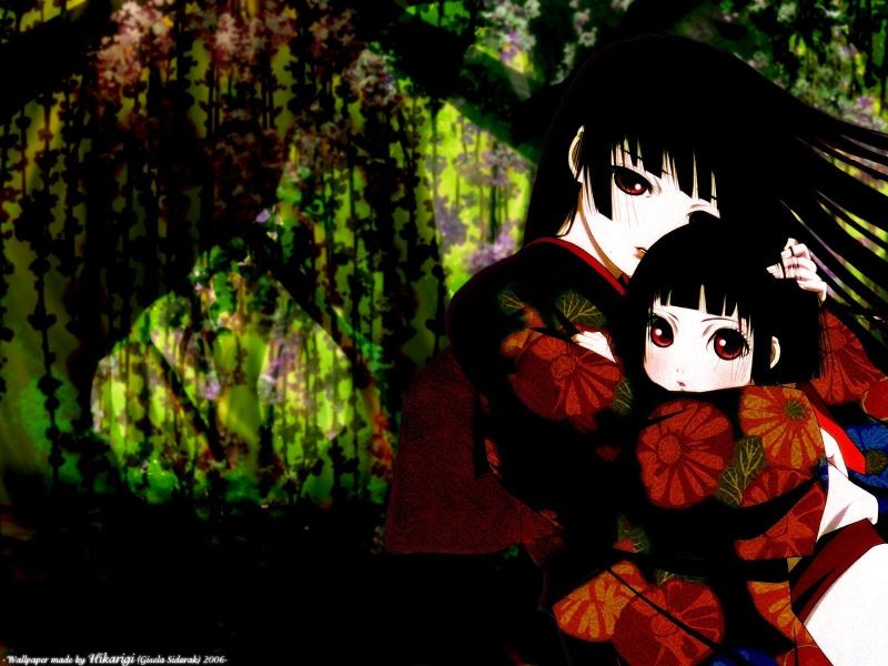 1600x1200 px, anime, anime dívky, Enma Ai, květiny, děti 1600x1200 px, anime, anime dívky, Enma Ai, květiny, děti