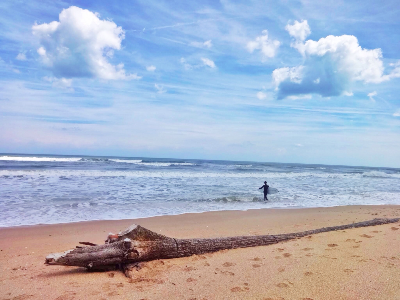 pláž, voda, mraky, písek, scenérie, Florida, surfař, zen, Klid, pahýl, Pointofofhotografie