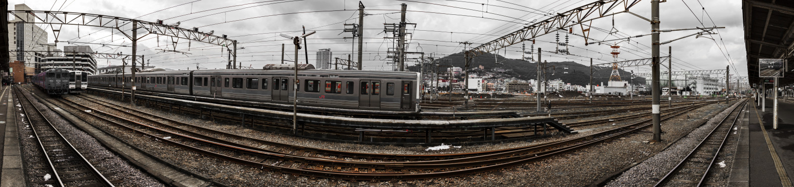 město, cestovat, viaje, panoráma, hnědý, zkreslení, textura, Japonsko, kontrast, Photoshop, Kánon, ostrov, Asie, široký, železnice, jr, panoramatický, východní, vlakové nádraží, Vložené, Nippon, orientální, Japon, Nagasaki, Odbarveno, 600D, Japanrailways, sigma1770, Kyushuisland