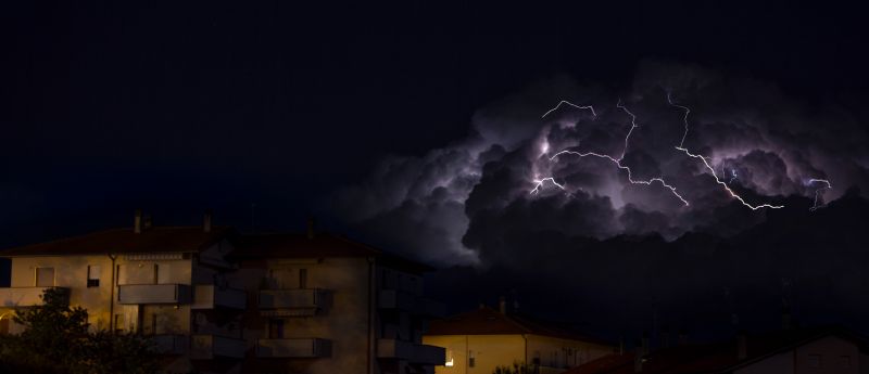 Nacht-,Himmel,Blitz,Sturm,Abend,Atmosphäre